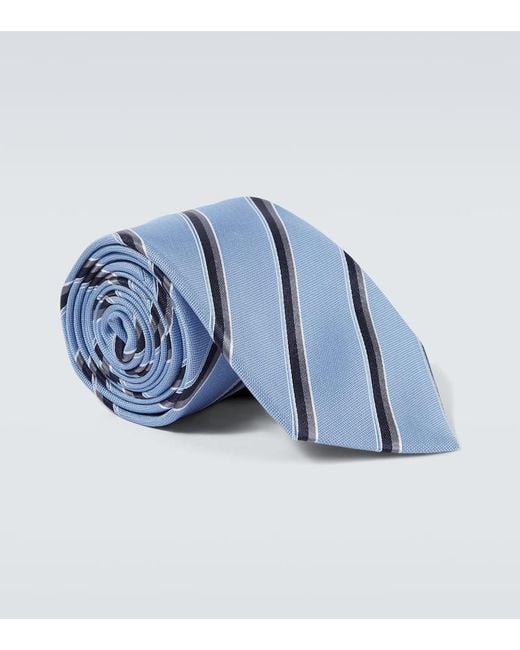 Canali Krawatte Aus Seide in Blue für Herren