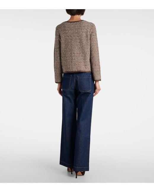 Veronica Beard Brown Brisa Tweed Jacket