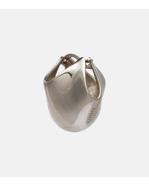 Khaite White Lotus Earrings