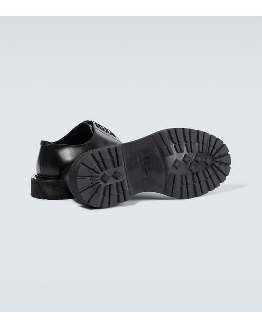 Saint Laurent Black Army Leather Derby Shoes for men