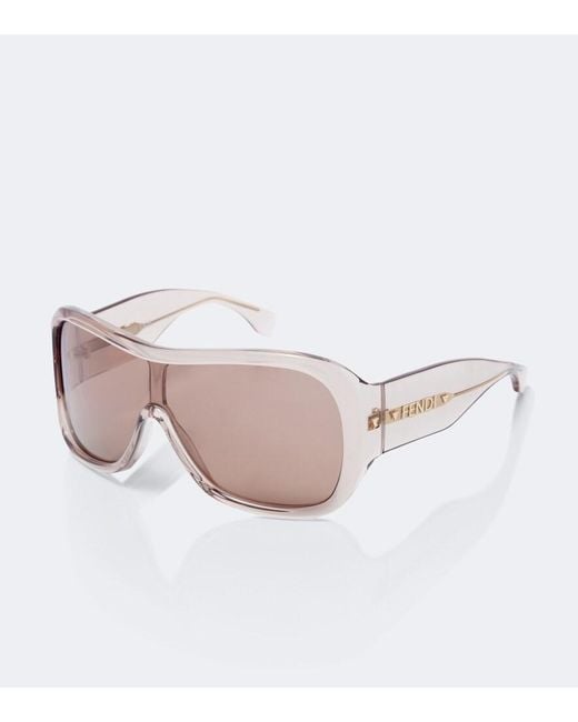 Fendi Pink Screen Shield Sunglasses