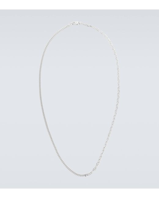 Tom Wood White Rue Sterling Silver Chain Necklace for men