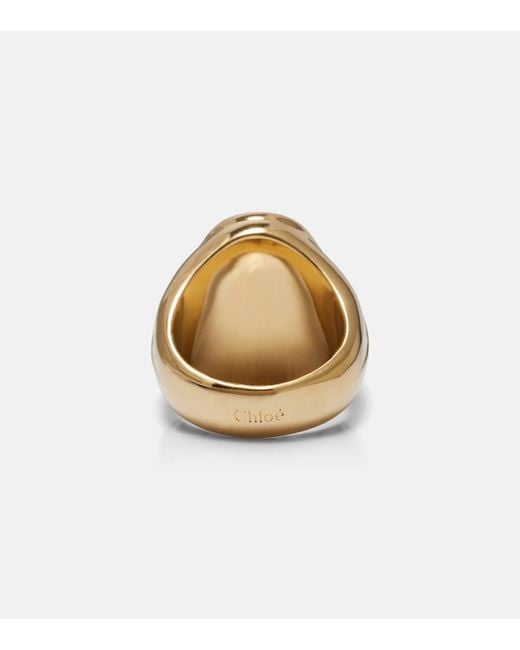 Chloé Metallic Oversized Ring