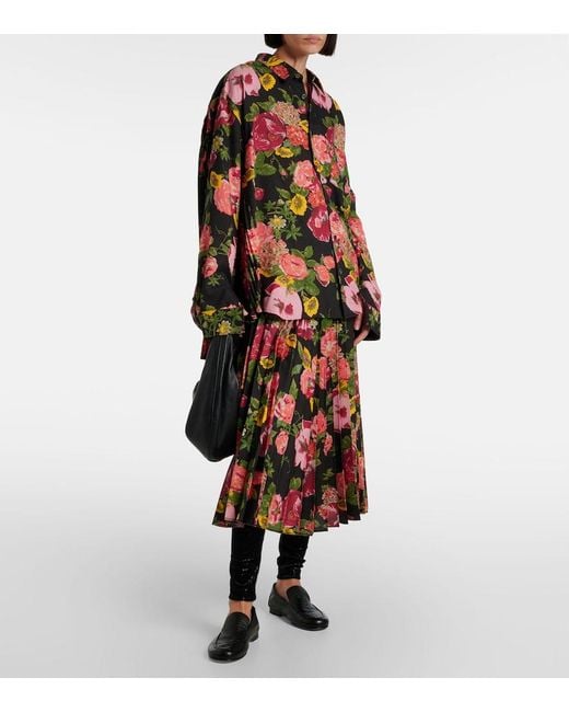 Junya Watanabe Black Pleated Shirt