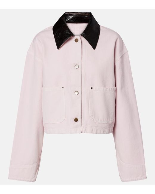 Prada Pink Cotton Canvas Jacket