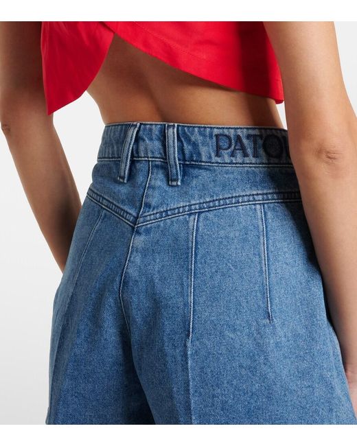 Patou Blue Denim Shorts