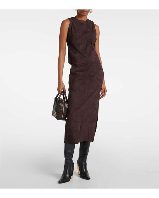 Gonna Midi Taylor di Stouls in Brown