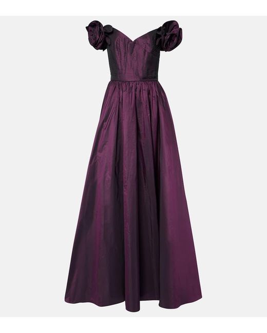 Elie Saab Purple Viva Las Vegas Taffeta Gown