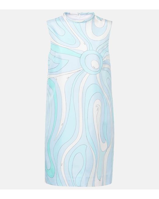 Miniabito Marmo di Emilio Pucci in Blue
