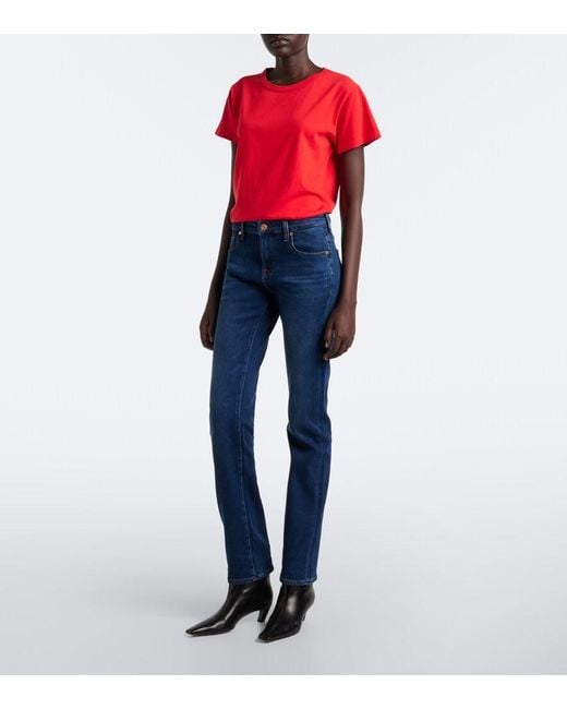 7 For All Mankind Blue Slim Skinny Jeans