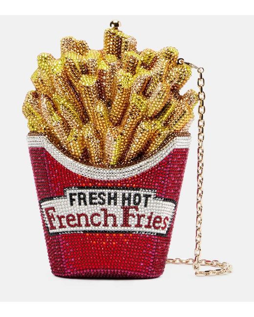 Judith Leiber Red Clutch French Fries Mit Kristallen