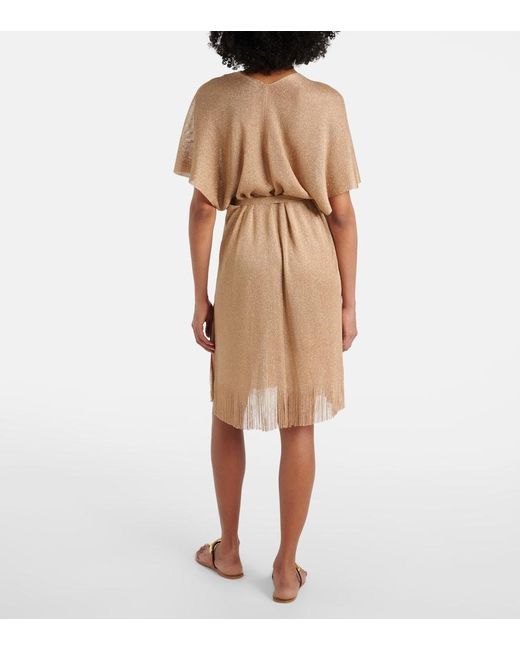 【Max Mara Beachwear】Donnola フリンジ ビーチ カバーアップ Donnola fringed beach cover-up in brown - Max Mara | Mytheresa
