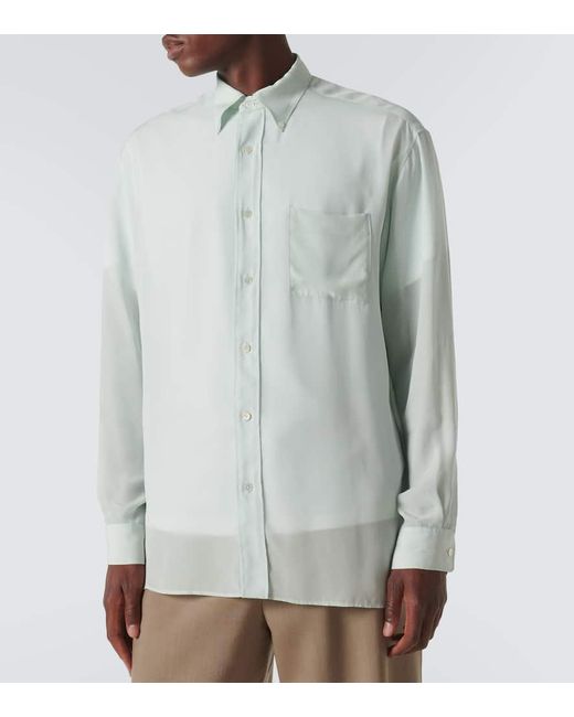 Camisa Bresson De Cupro The Row de hombre de color White