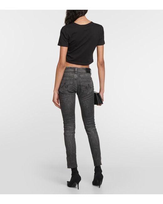 AG Jeans Black Skinny Jeans The Legging Ankle
