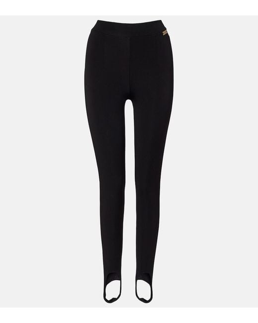 Balmain Blue Jersey Stirrup Leggings