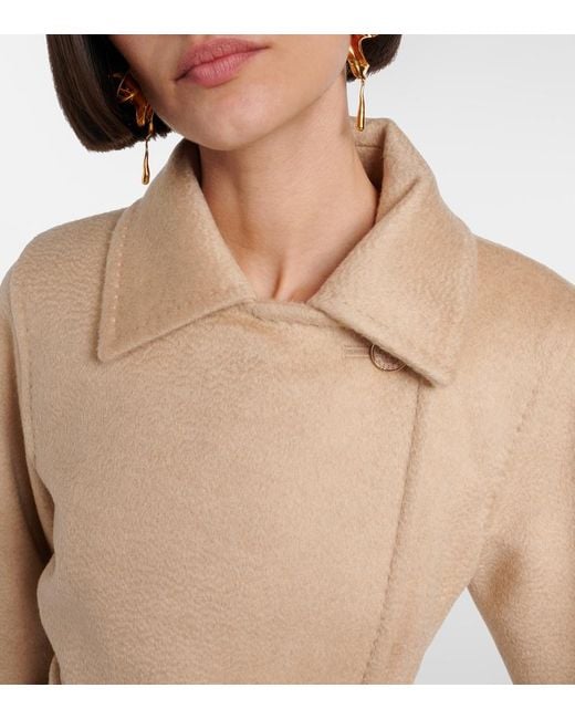 Max Mara Natural Riccio Camel Hair Coat