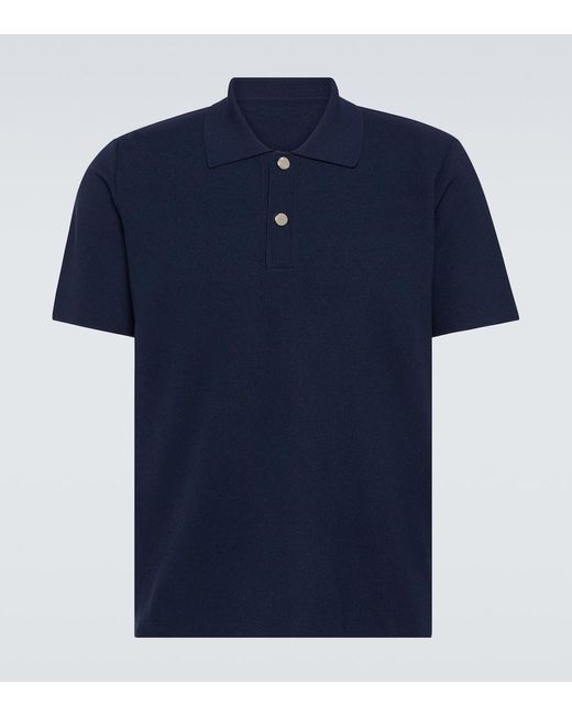 Jacquemus Le Polo Maille Oversized Polo Shirt in Blue for Men | Lyst
