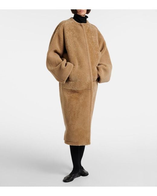 The Row Natural Narol Shearling Coat