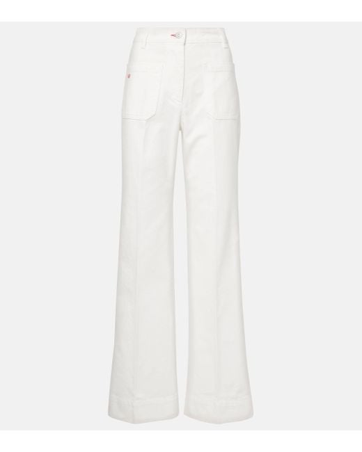 Ulla Johnson White Harlow Cotton Poplin Maxi Skirt