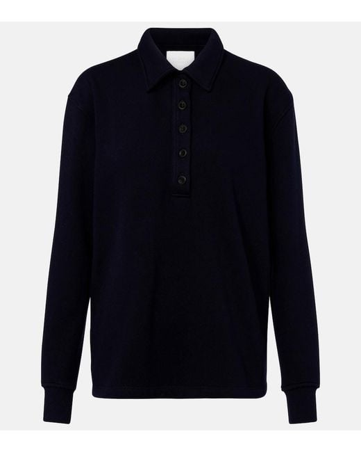 Citizens of Humanity Blue Vintage Fleece Polo Sweater