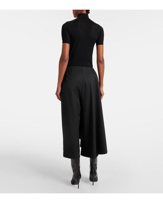 Alaïa Black Wool Skirt Pants