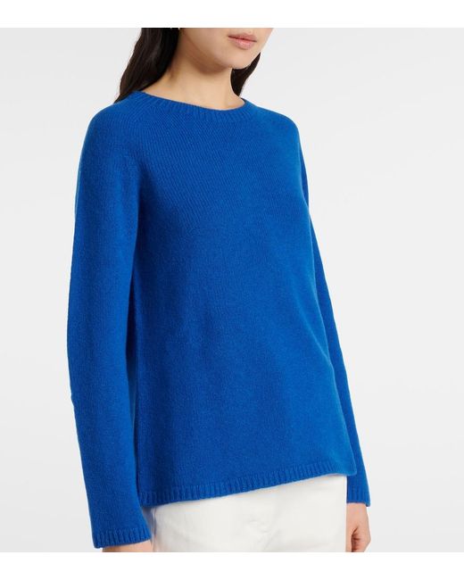 Max Mara Blue Georg Wool And Cashmere Sweater