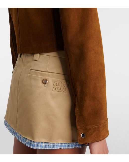 Miu Miu Brown Suede Jacket