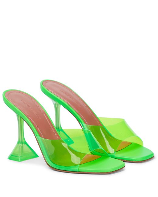 AMINA MUADDI Green Lupita Pvc Sandals