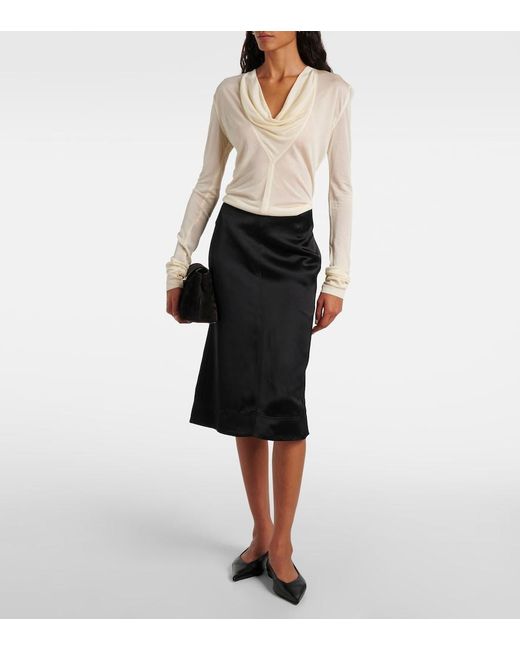 Totême White Draped Top