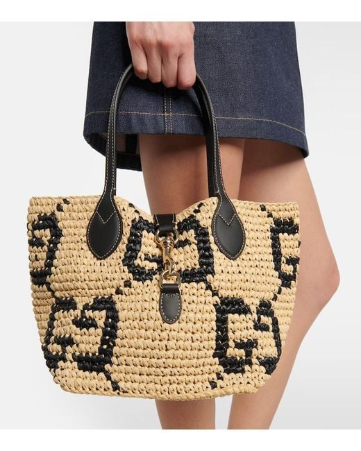 Secchiello Summer Medium Con Pelle di Gucci in Metallic