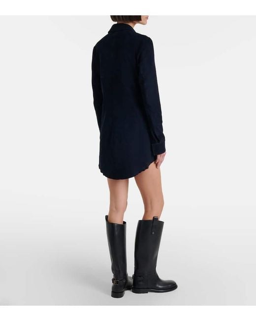 Vestido Camisero Geraldine Con Ante Stouls de color Blue