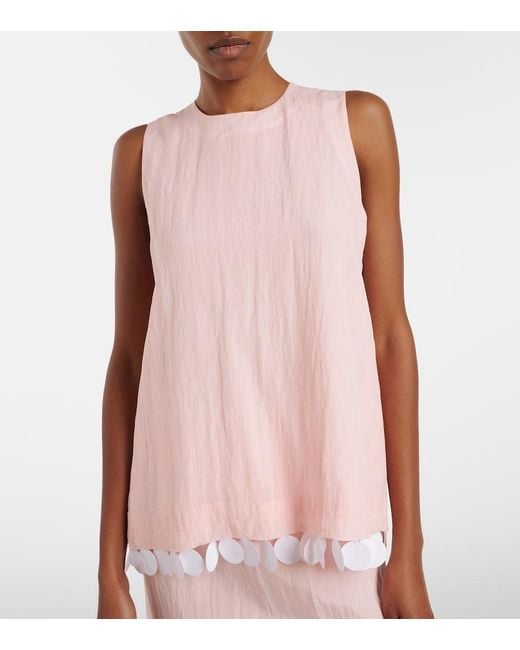 Plan C Pink Sequined Top