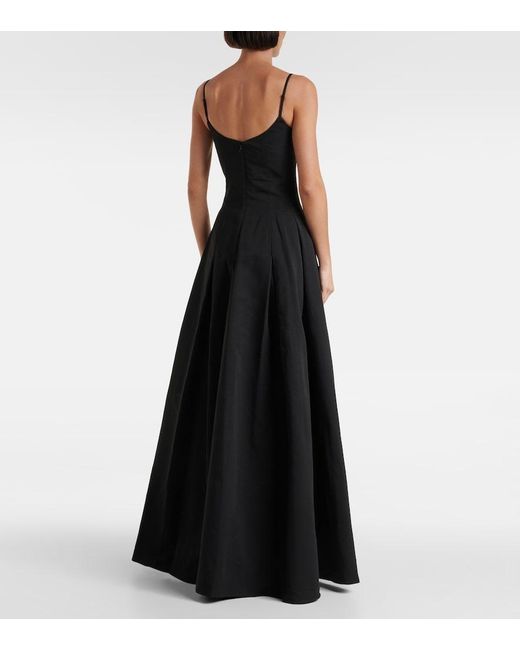Staud Black Joy Cotton-Blend Gown