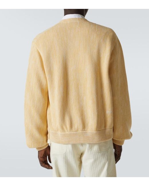 Bode Natural Cotton Cardigan for men