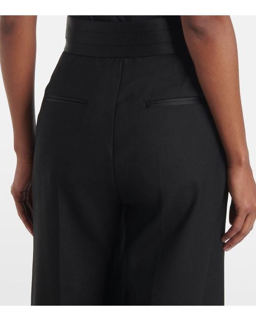 Rebecca Vallance Black Eclipse Wide-Leg Pants