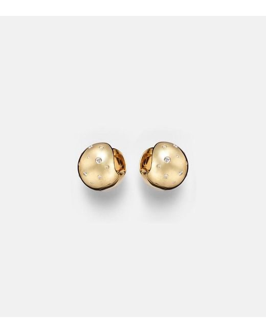 Ileana Makri Metallic Glow Galaxy 18Kt Earrings With Diamonds