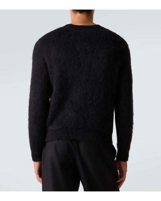 Saint Laurent Pullover Aus Einem Mohairgemisch in Black für Herren