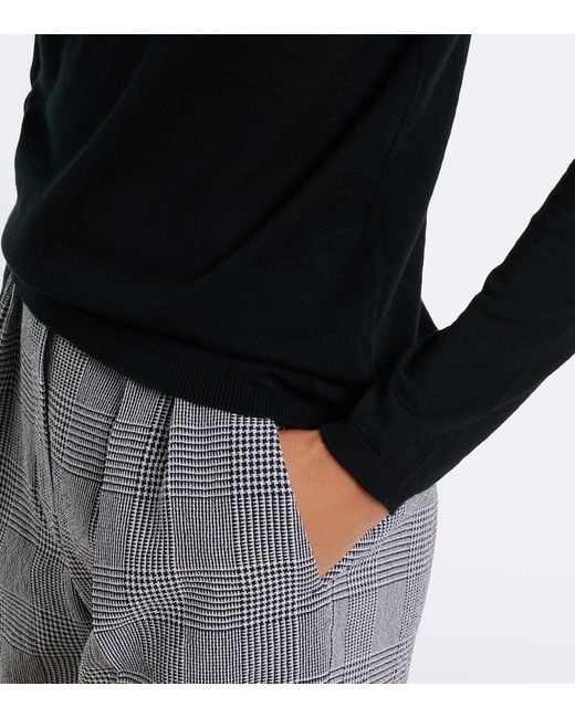 Max Mara Black Virgin Wool Turtleneck Sweater