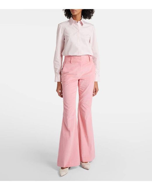 Pantaloni Flared Ianthe di Gabriela Hearst in Pink