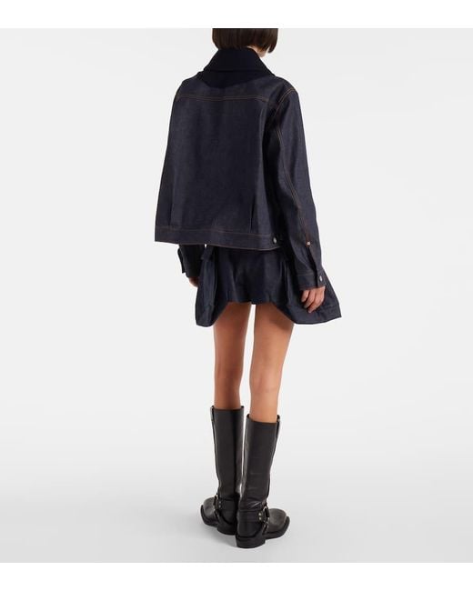 Sacai Blue Jeansjacke