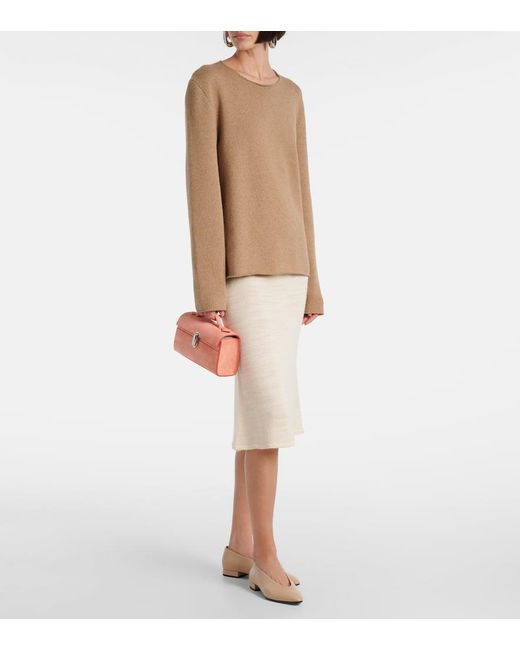 SAVETTE Pink Symmetry Suede Tote Bag