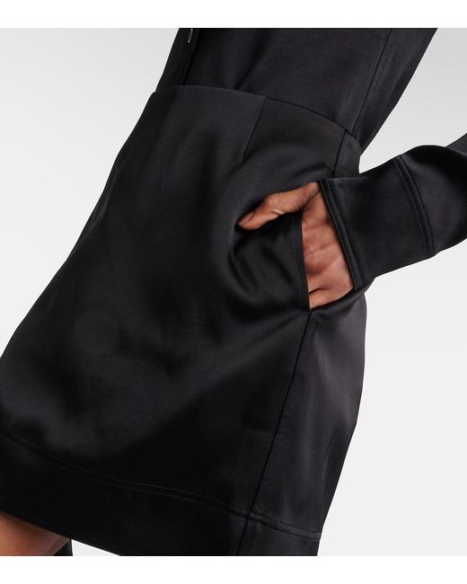 Totême  Black Satin Miniskirt