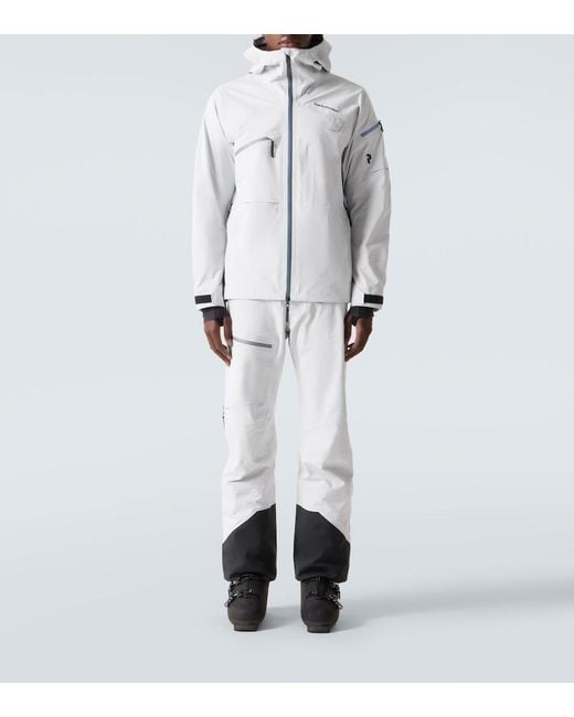 Peak Performance White Alpine Ski Jacket for men