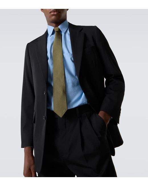 Chemise En Serge De Coton Auralee pour homme en coloris Blue