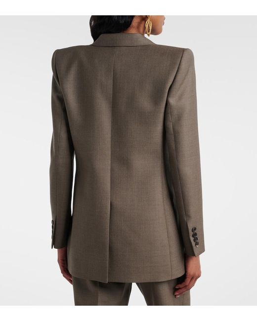Saint Laurent Brown Wool Blazer