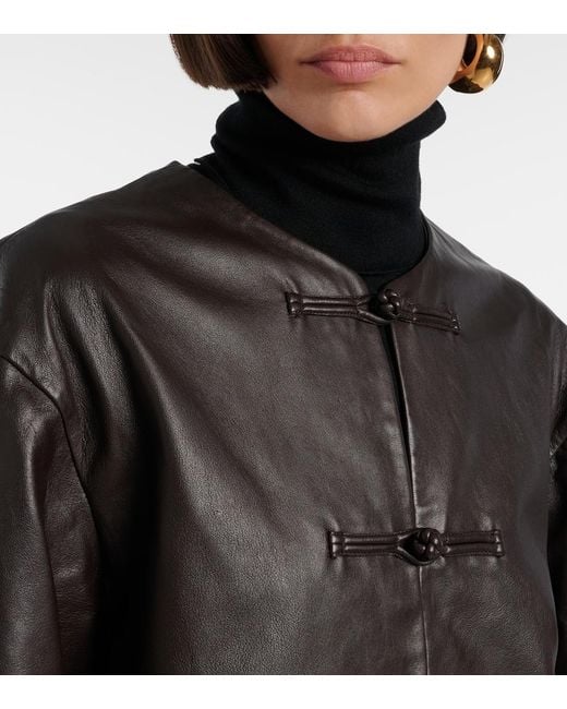 Rohe Black Marie Leather Jacket