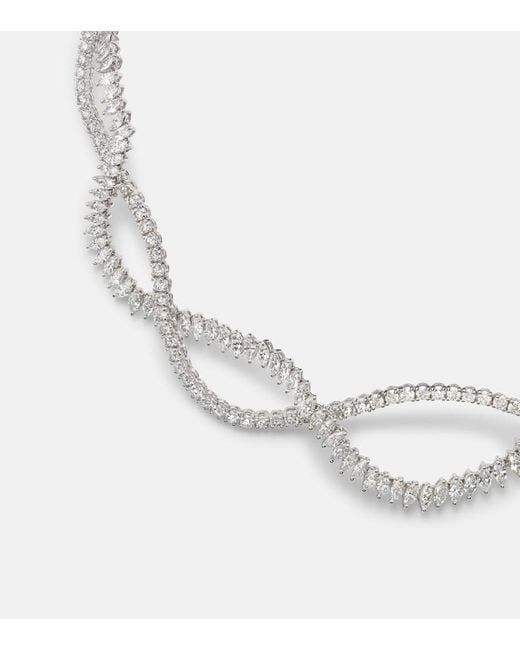 YEPREM White Y-Couture 18Kt Necklace With Diamonds