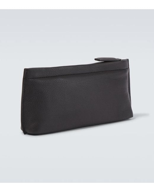 Zegna Kosmetiketui Secondskin Aus Leder in Black für Herren