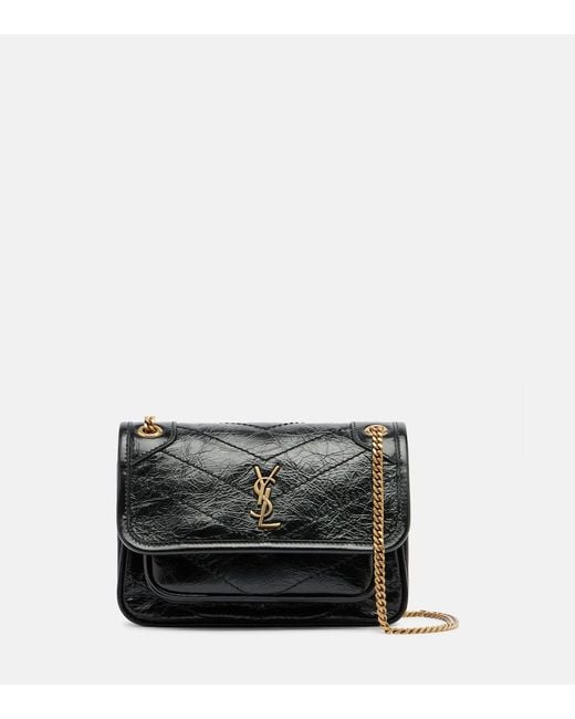 Borsa A Tracolla Niki Mini di Saint Laurent in Black