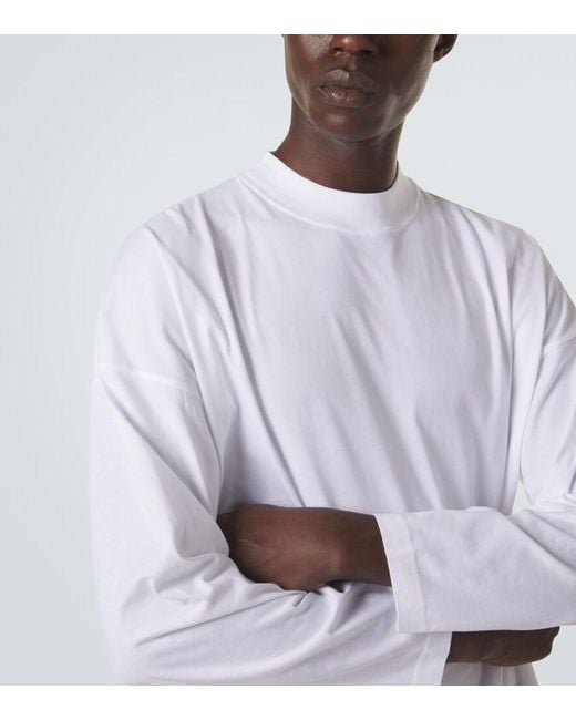 Jil Sander White Cotton T-Shirt for men